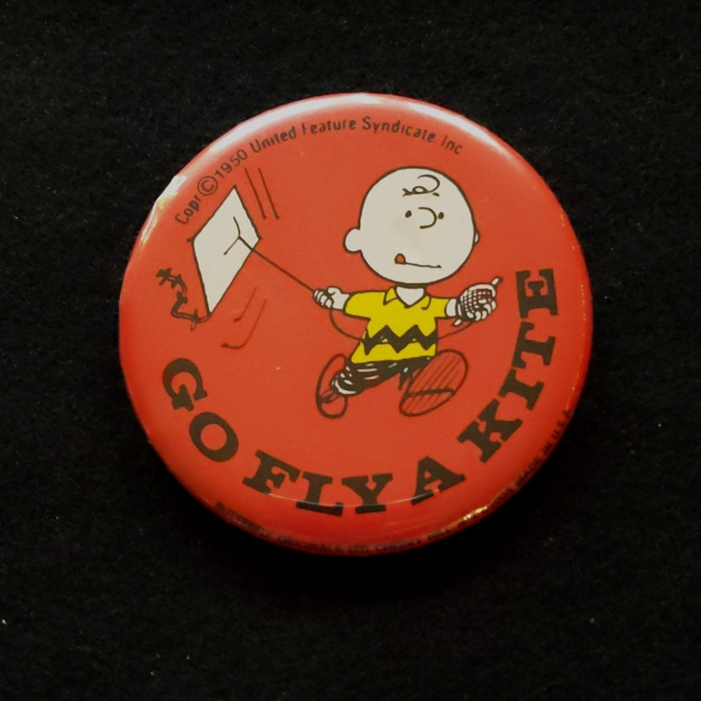 Vintage Charlie Brown Button